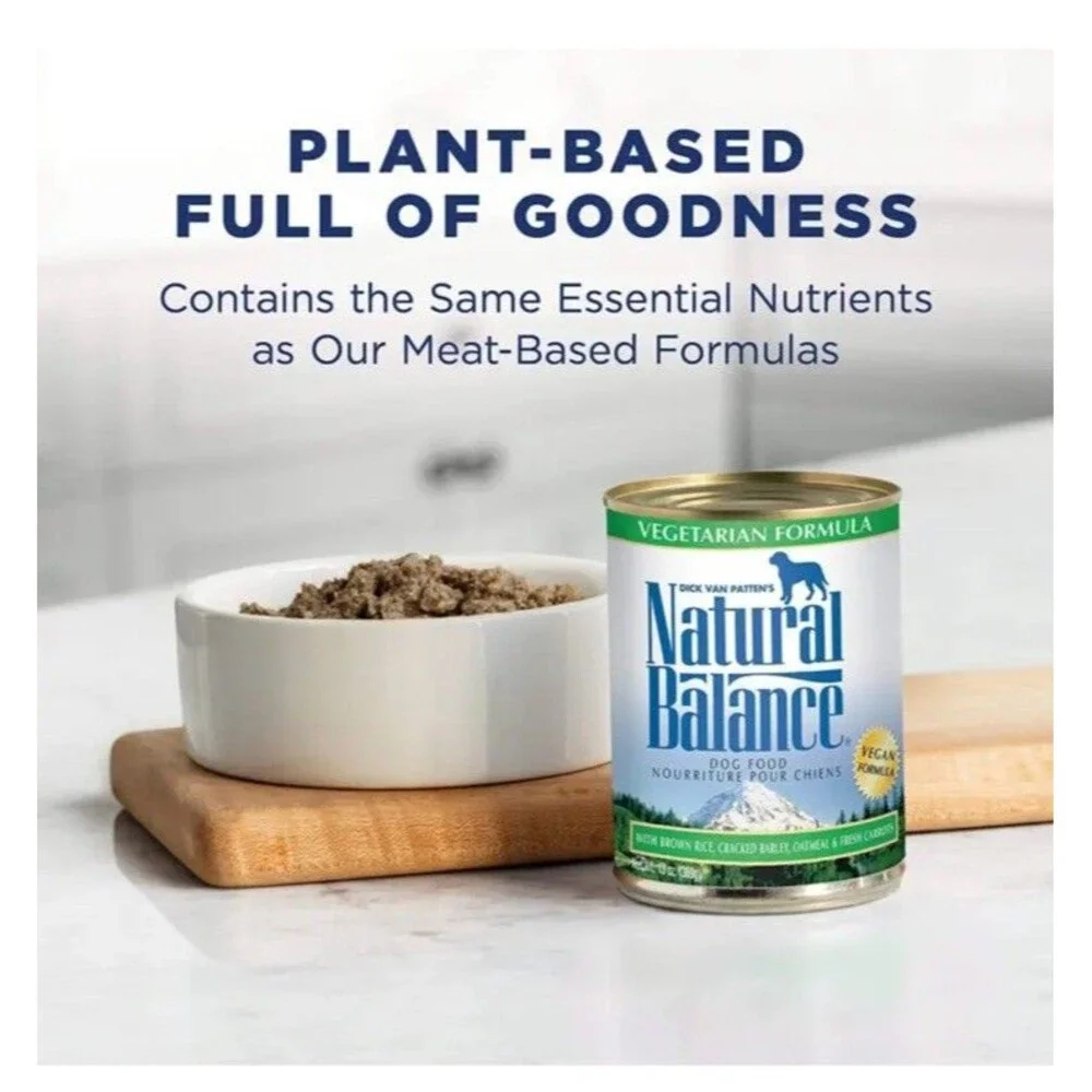 Natural Balance Ultra Premium Wet Dog Food Vegetarian Formula 12 Count Case